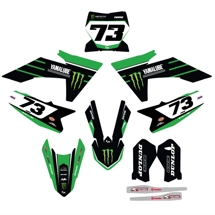 Kit grafiche KTM 65 SX (2024-2025) Monster Verde 2