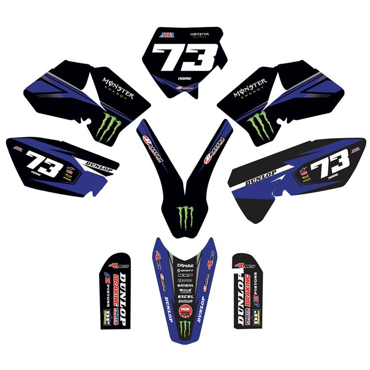 Kit grafiche KTM SX 85 (2006-2012) Monster Blu 1