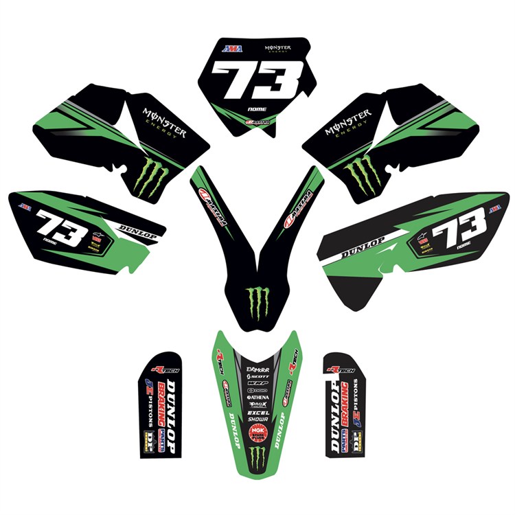 Kit grafiche KTM 85 SX (2006-2012) Monster Verde 1