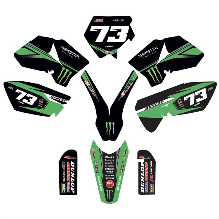 Kit grafiche KTM SX 85 (06-12) Monster Verde 1