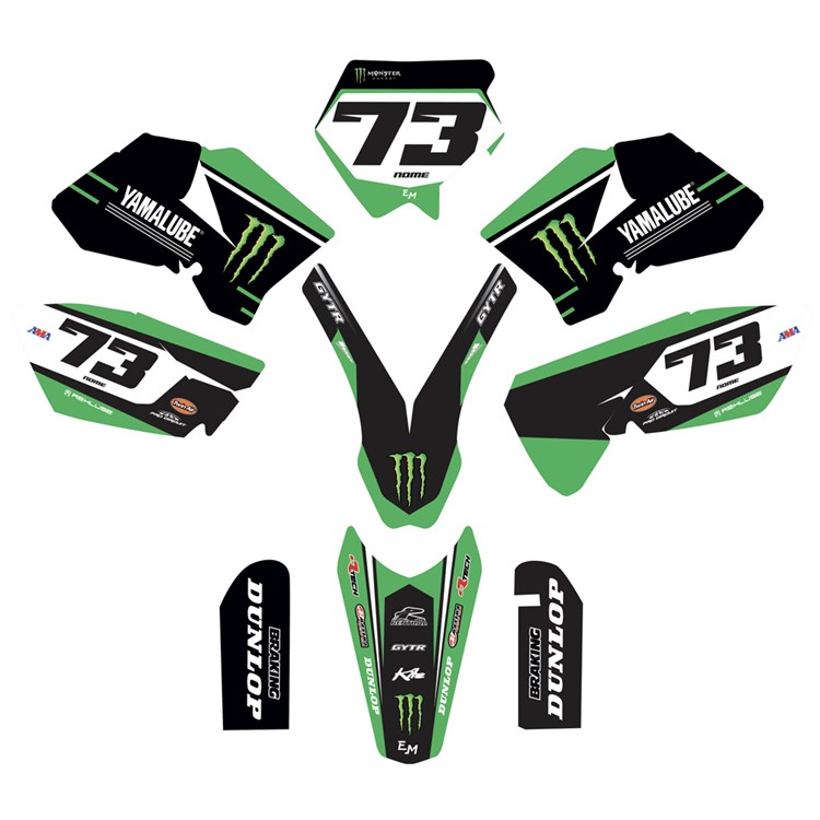 Kit grafiche KTM 85 SX (2006-2012) Monster Verde 2