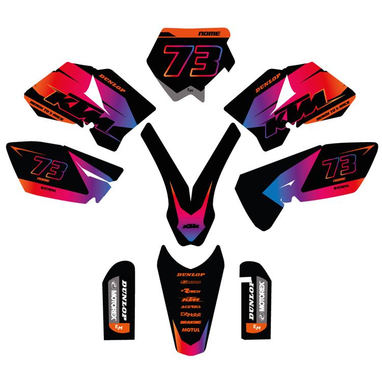 Kit grafiche KTM SX 85 (2006-2012) Rainbow