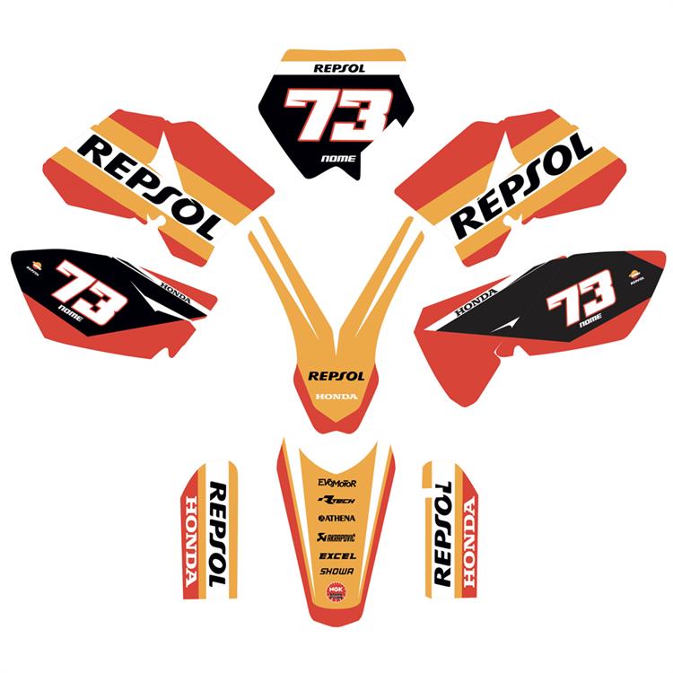 Kit grafiche KTM 85 SX (2006-2012) Repsol