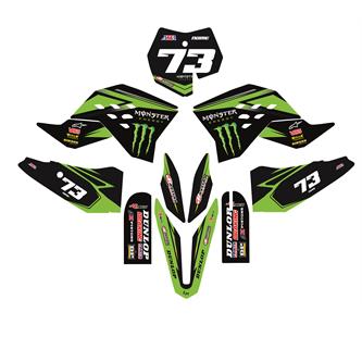 kit grafiche minicross replica ktm 50 cc monster