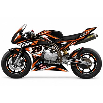 kit grafiche ohvale nitro pulse arancione