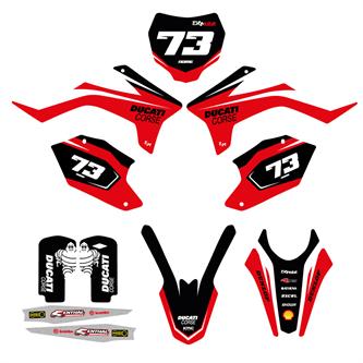 kit grafiche pit bike apollo rxf ducati