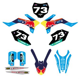 kit grafiche pit bike apollo rxf redbull