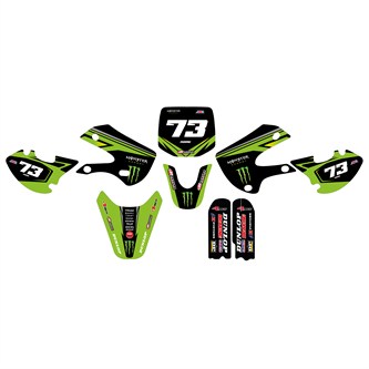 kit grafiche pit bike bbr monster verde