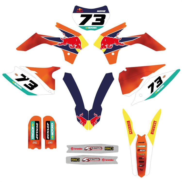 Kit grafiche pit bike KAYO K2 250 Cairoli