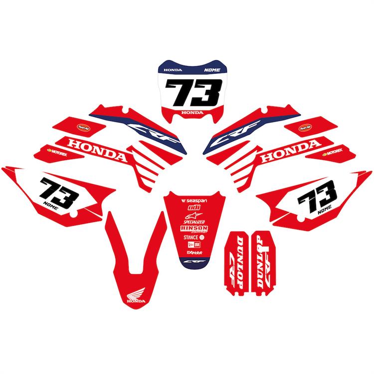 Kit grafiche pit bike KAYO KRZ/TT Honda Crf