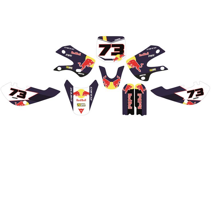 Kit grafiche pit bike KLX RedBull