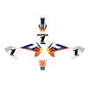 Kit grafiche pit bike T-moto M1TO Red Bull Arancione in Grafiche e Plastiche