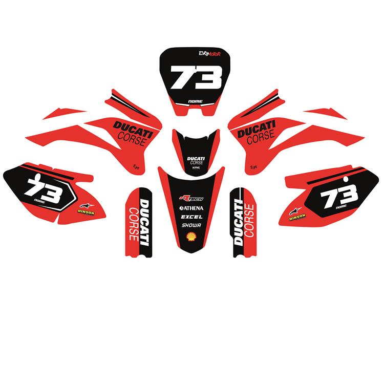 Kit grafiche pit bike TTR Ducati