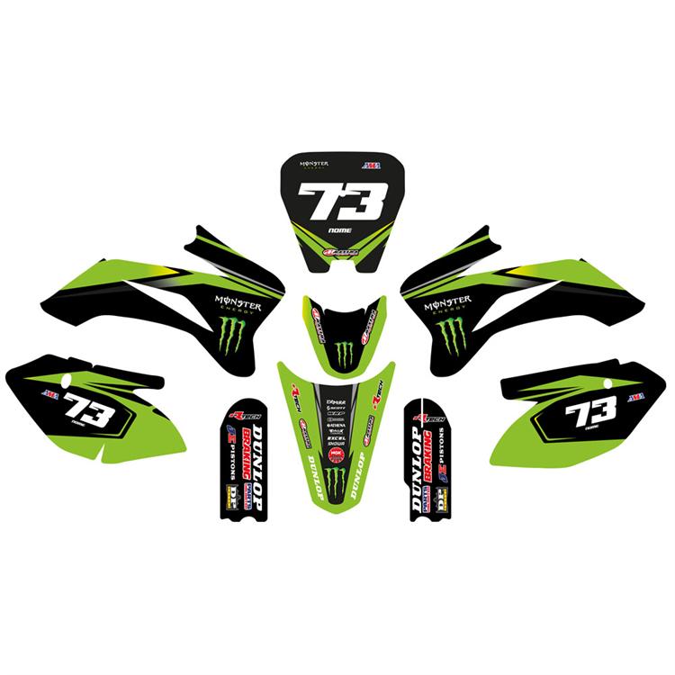 Kit grafiche pit bike TTR Monster Verde