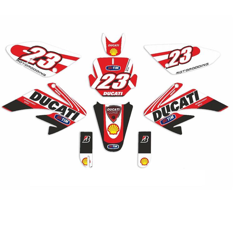Kit grafiche pit bike CRF 70 Ducati