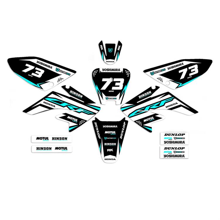 Kit grafiche pit bike CRF 70 Ice personalizzabili