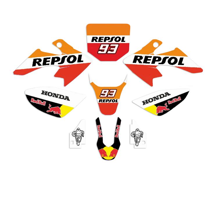 Kit grafiche pit bike CRF 50 Repsol