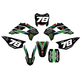 kit grafiche pitbike kayo krz monster kawasaki