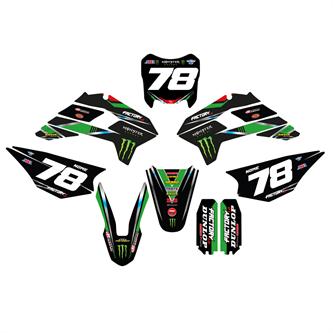 kit grafiche pitbike kayo krz monster kawasaki