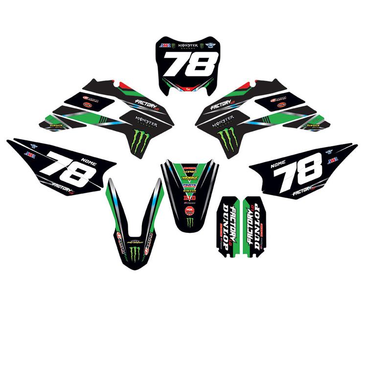 Kit grafiche pit bike KAYO KRZ/TT Monster Kawa