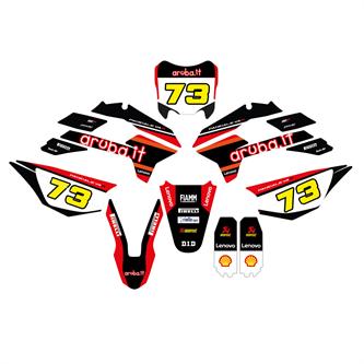 kit grafiche pitbike kayo krz tt ducati aruba