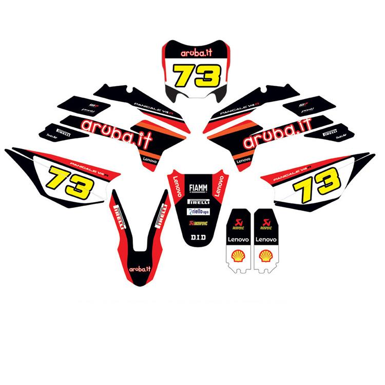 Kit grafiche pit bike KAYO KRZ/TT Ducati Aruba