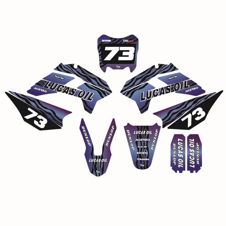 Kit grafiche pit bike KAYO KRZ/TT Lucas Oil