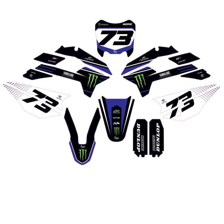 Kit grafiche pit bike KAYO KRZ/TT Yamaha Monster