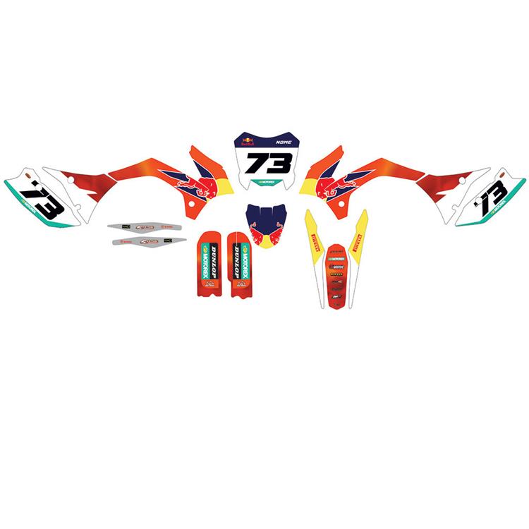 Kit grafiche pit bike replica KTM 85 RedBull MXGP Bianche