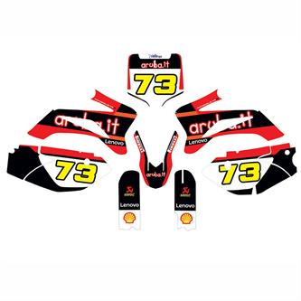 kit grafiche pitbike ttr ducati aruba
