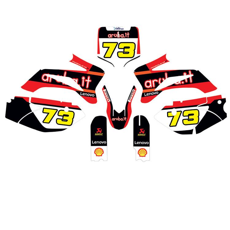 Kit grafiche pit bike TTR Ducati Aruba