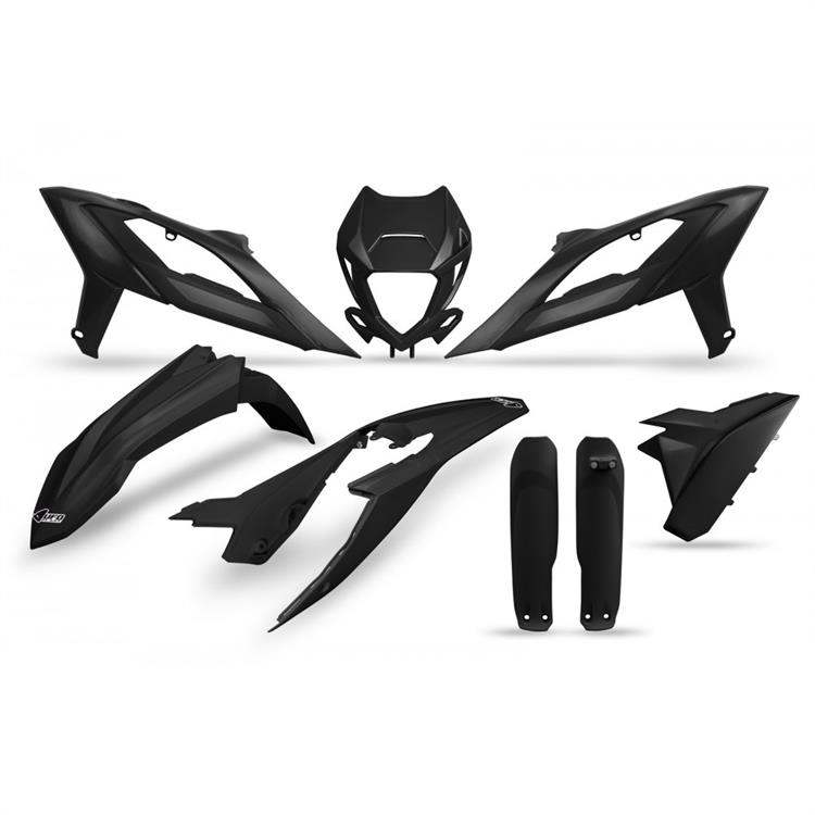 Kit plastiche con parasteli Beta RR 250 (23-24) - colore nero