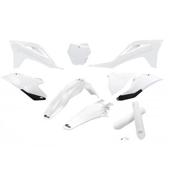 kit plastiche con parasteli gasgas 350 mc f 22 23 colore bianco