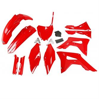 kit plastiche con parasteli honda crf 250 r 18 21 colore rosso