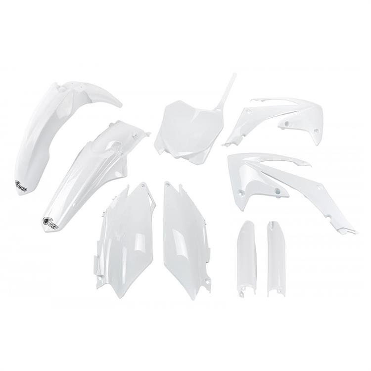 Kit plastiche con parasteli Honda CRF 450 R (2011-2012) - colore Bianco