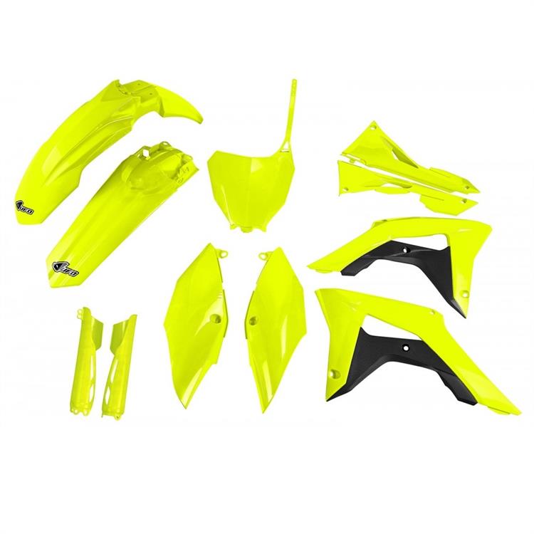 Kit plastiche con parasteli Honda CRF 450 R (17-20) - colore Giallo fluo