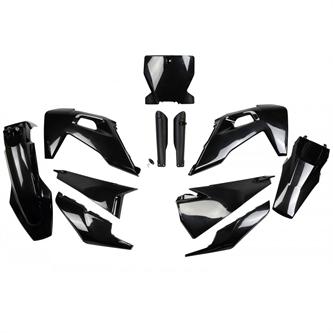 kit plastiche con parasteli husqvarna 125 tc 19 22 colore nero