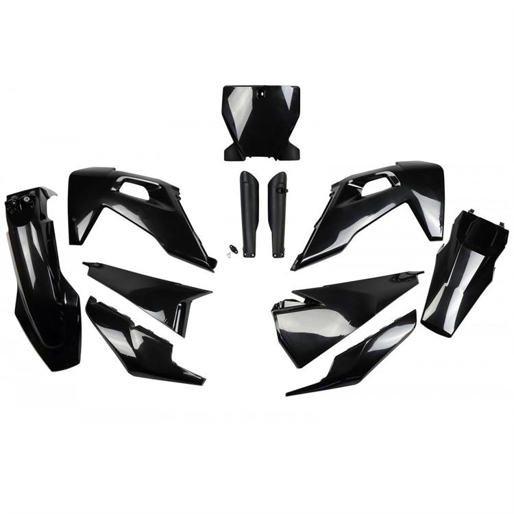 Kit plastiche con parasteli Husqvarna 125 TC (2019-2022) - colore Nero