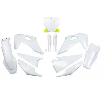kit plastiche con parasteli husqvarna 125 tc 20 22 colore bianco