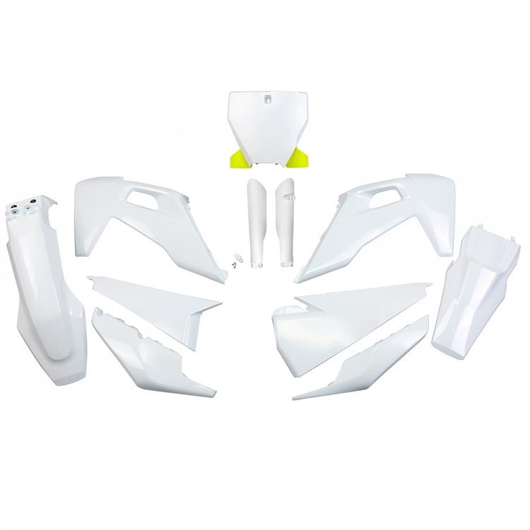 Kit plastiche con parasteli Husqvarna 125 TC (2020-2022) - colore Bianco