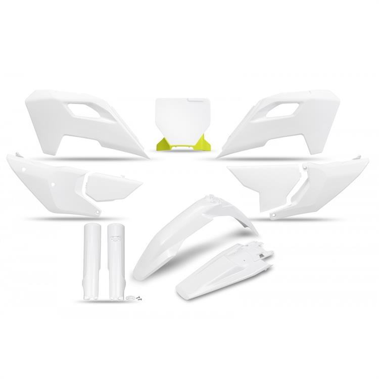 Kit plastiche con parasteli Husqvarna 125 TC (2023-2024) - colore Bianco