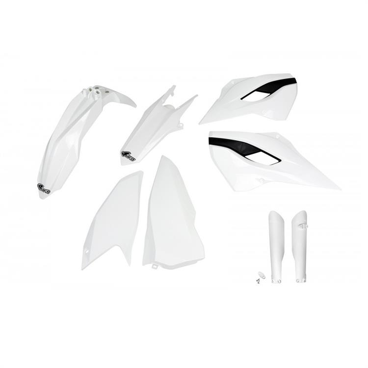 Kit plastiche con parasteli Husqvarna 125 TE (15-16) - colore Bianco