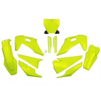 kit plastiche con parasteli husqvarna 250 fc 19 22 colore giallo fluo
