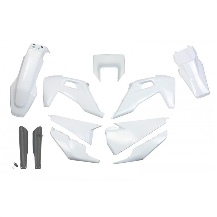 Kit plastiche con parasteli Husqvarna 250 FE (2020-2023) - colore Bianco