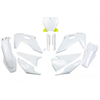 kit plastiche con parasteli husqvarna 450 fc 20 22 colore bianco