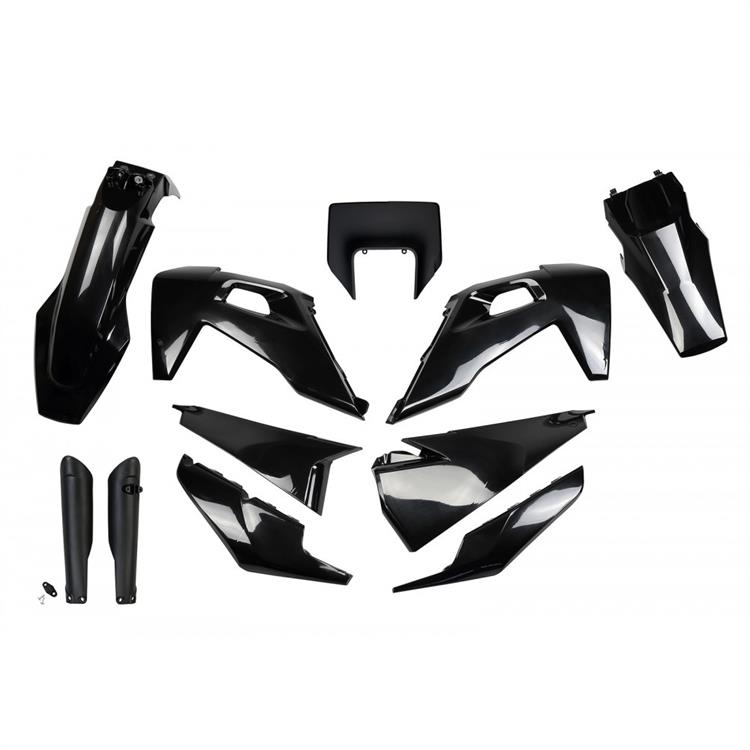 Kit plastiche con parasteli Husqvarna 501 FE (2020-2023) - colore Nero