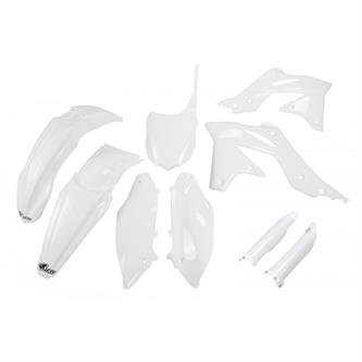 kit plastiche con parasteli kawasaki kx 250 f 13 16 colore bianco