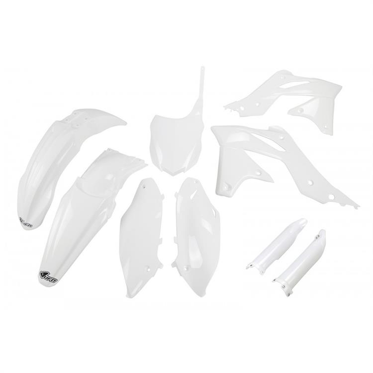 Kit plastiche con parasteli Kawasaki KX 250 F (2013-2016) - colore Bianco