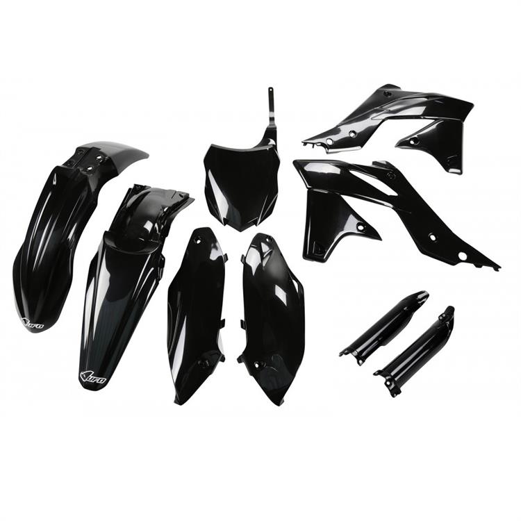 Kit plastiche con parasteli Kawasaki KX 250 F (2013-2016) - colore Nero
