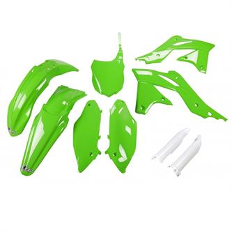 kit plastiche con parasteli kawasaki kx 250 f 13 16 colore verde